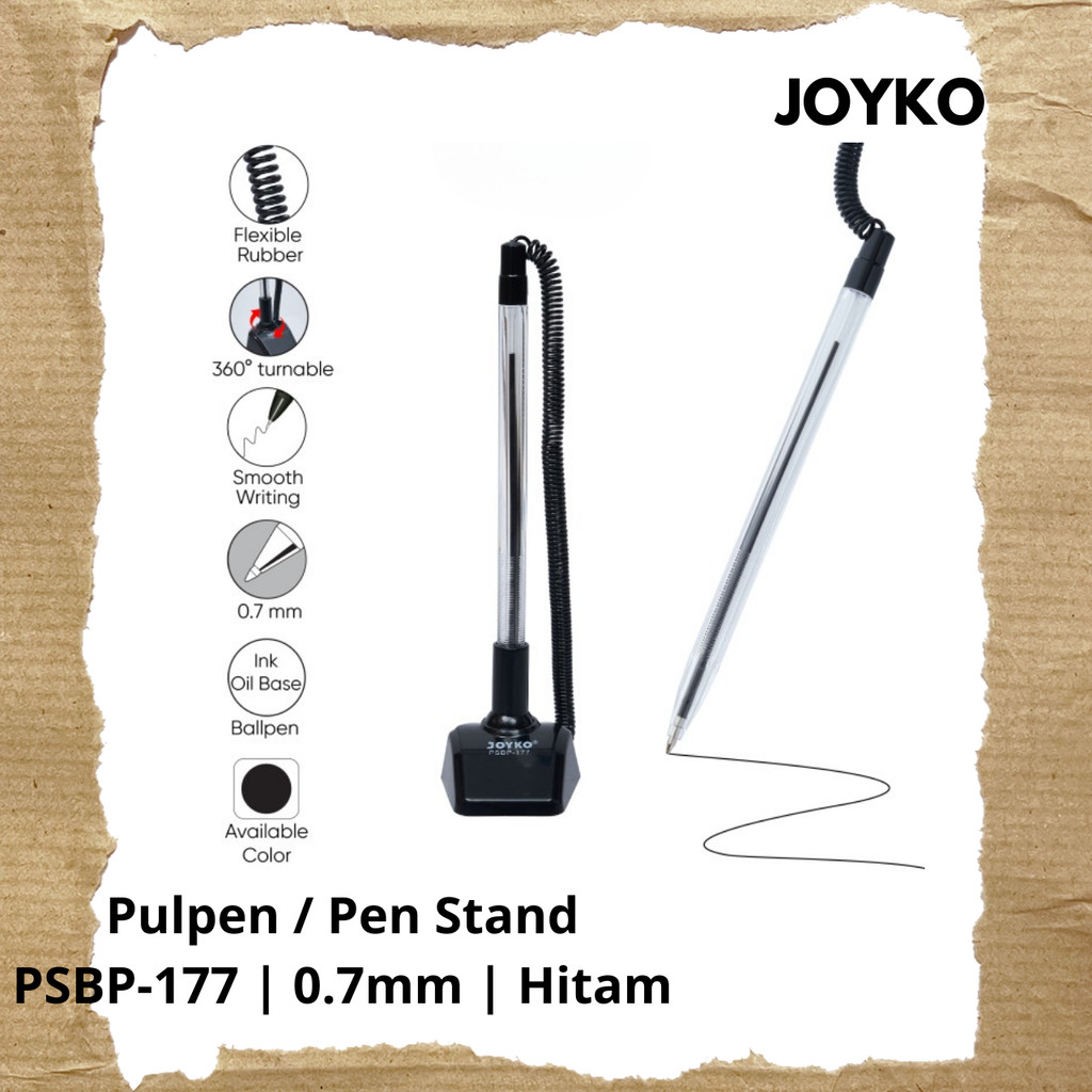 

Pulpen Meja Berdiri / Pen Stand Joyko 0.7mm Hitam - PSBP-177