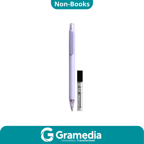 

[Gramedia Cijantung] Kaco Turbo Mech Pencil 0.5 Set With Refil HB Purple