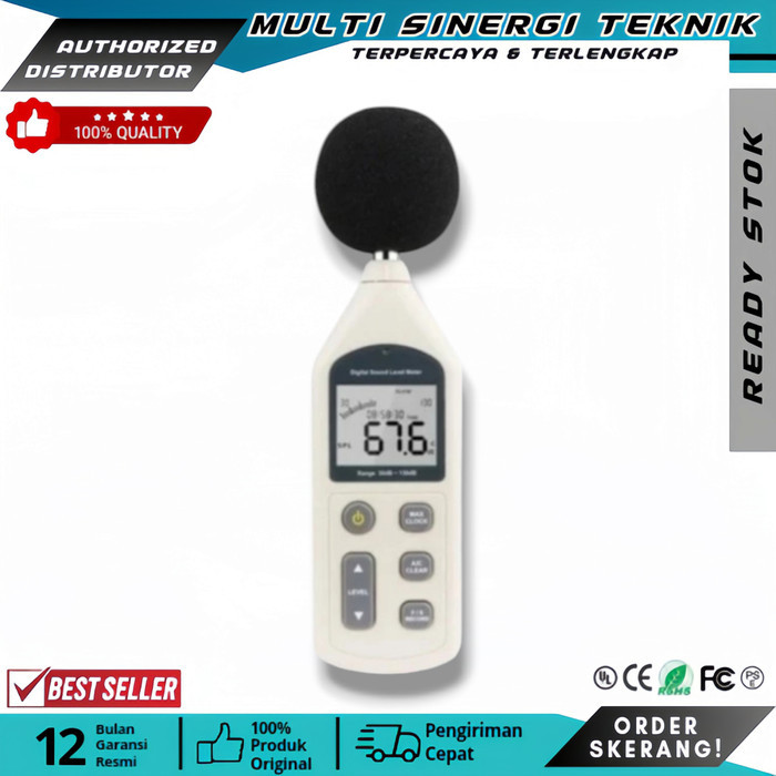Digital Sound Level Meter Alat Ukur Pengukuran Kebisingan Suara GM1356