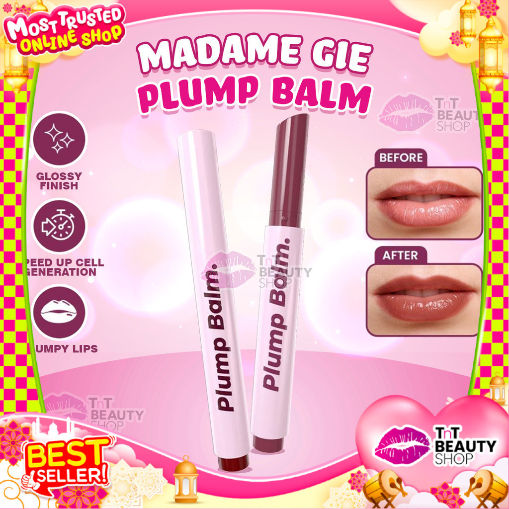 MADAME GIE Plump Balm - Lip Gloss Moisturizing Long Lasting 2.5 gr  | TnT Beauty Shop