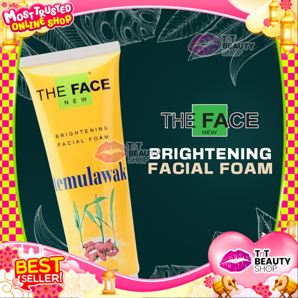 THE FACE Brightening Facial Foam Temulawak 100ml  | TnT Beauty Shop