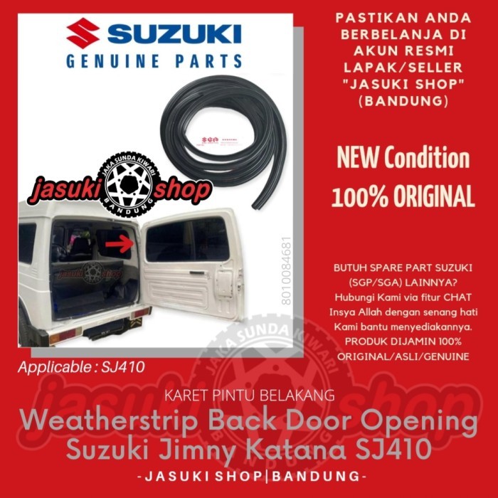 Karet Pintu Jimny Katana (belakang)