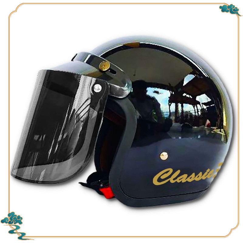 Helm bogo dewasa helm bogo classic kaca datar cembung