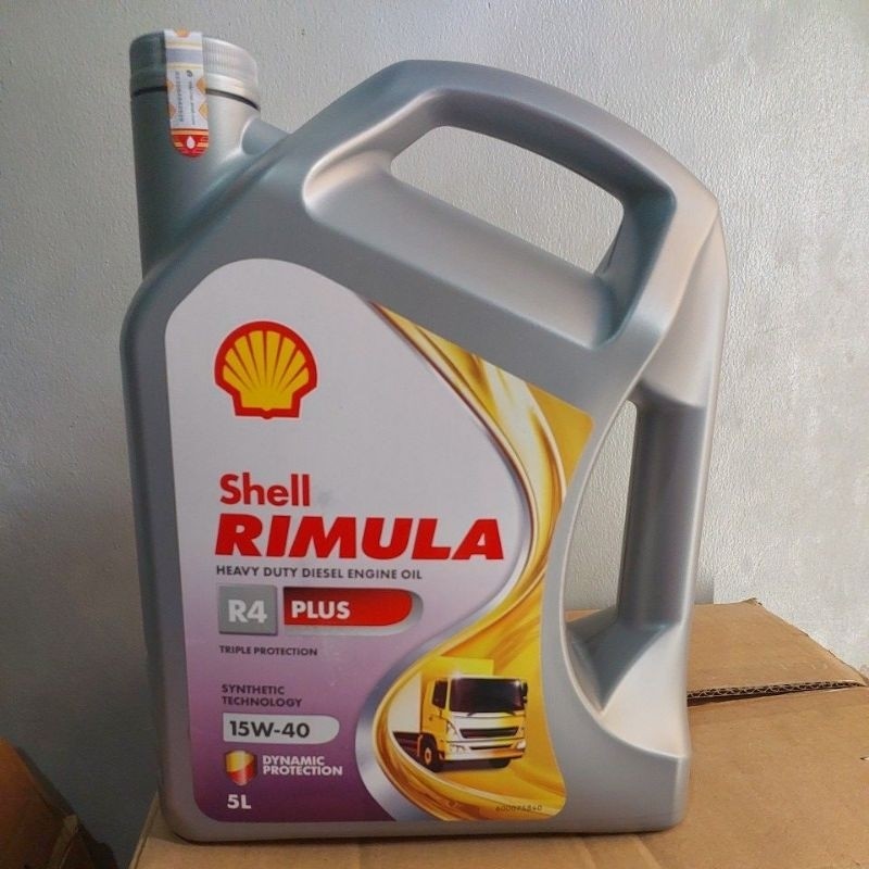 Oli Shell RIMULA R4 Plus SAE 15W40 ORIGINAL BARCODE JAMINAN ...