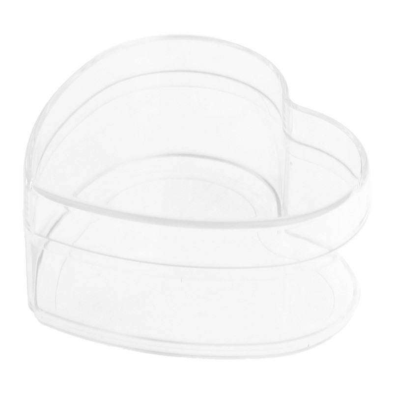

Empty Bottle Heart Shaped Candy Boxes High Capacity Packaging Jar For Nail Art Rhinestones Powder Craft Containers Cosmetics