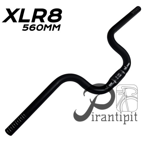 Handlebar XLR8 Midrise Stang Sepeda Lipat / HANDLEBAR XLR8 FOLDING BIKE ALOY RISE 100