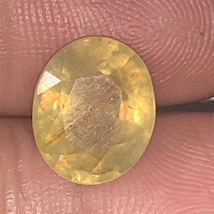 Natural Sapphire Yellow Africa Safir Yakut Afrika Permata Batu Mulia