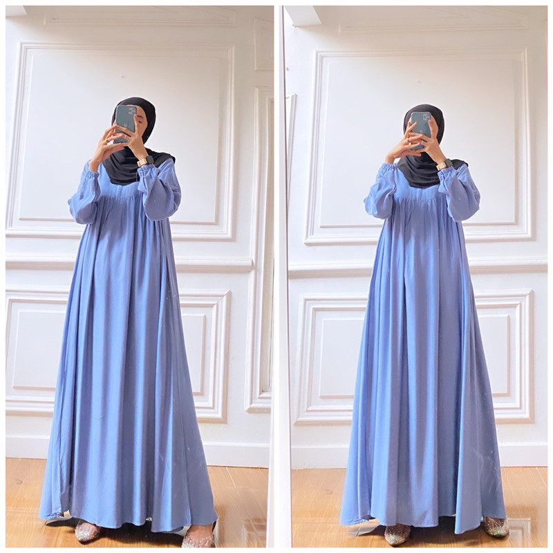 LC34G HalwaDress Twill Premium Busui Friendly - Gamis Rayon Twill Premium High Quality