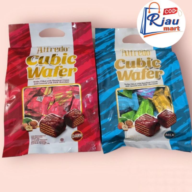 

pekanbaru riau / Alfredo Cubic Wafer Hazelnut Dark chocolate 270g