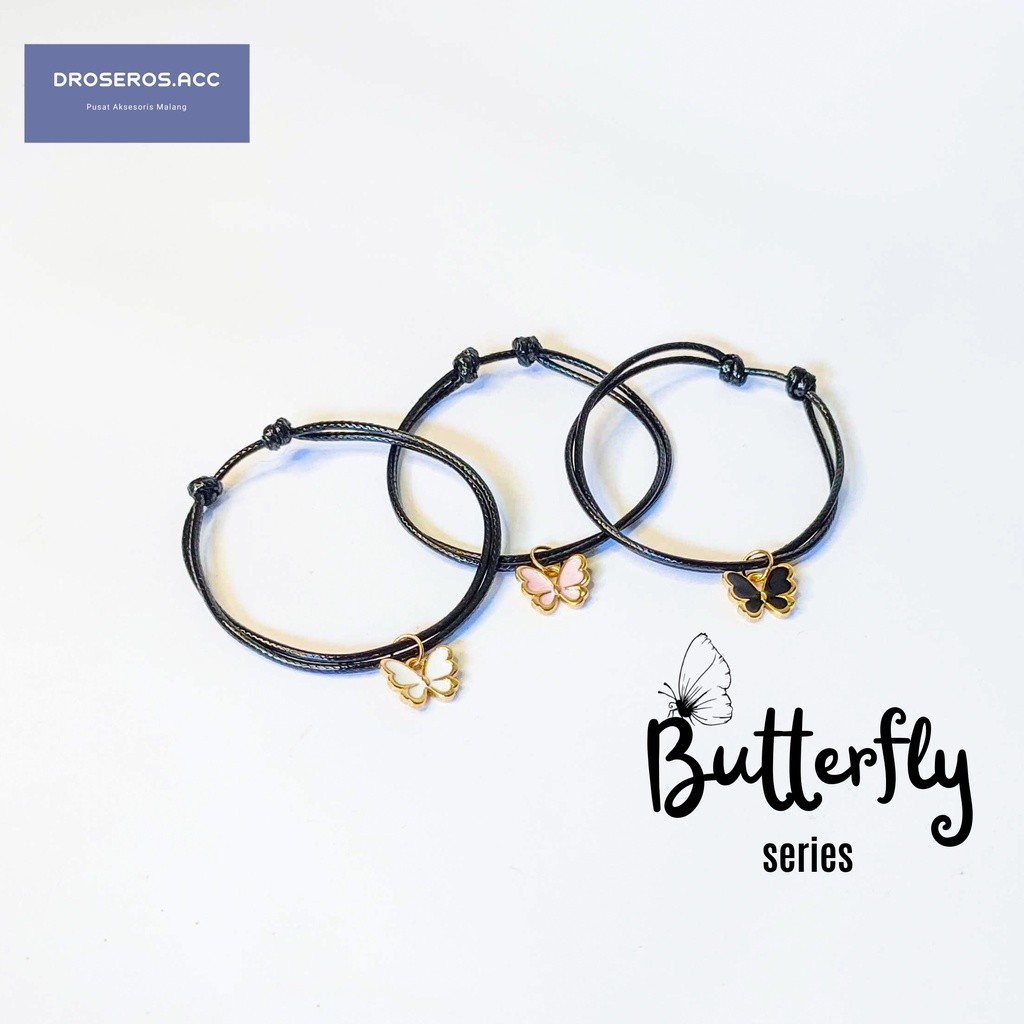 TERMURAH PACKING PAKE BOX RR_ACC ||Gelang Kupu Korean Style Gelang Kupukupu Korea Gelang Kupu2 Wanit
