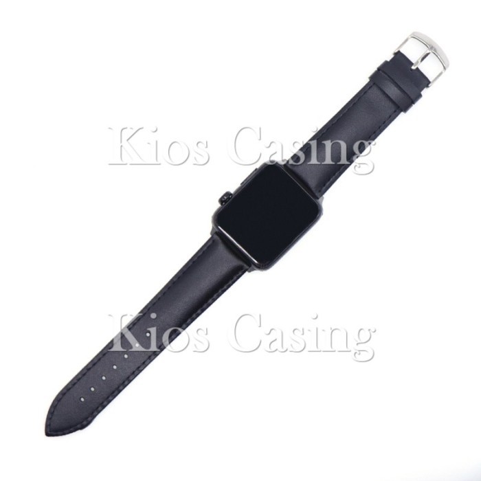 P R O M O Apple Watch iWatch 42mm 42 mm Leather Strap Polos Kulit Tali Band Jam - Black
