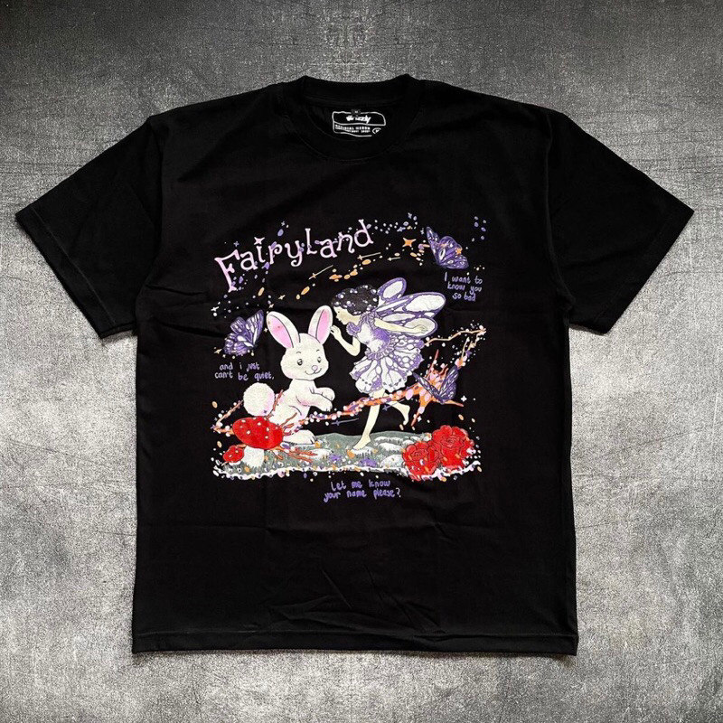Tshirt DRIZZLY - FAIRYLAND Kaos band Drizzly Cotton combad 24s Tebal