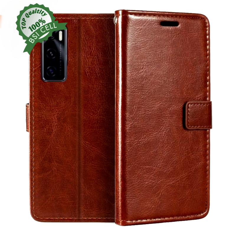 CASE VIVO V20 SE (V2022) LITE LEATHER CASE SARUNG HP DOMPET KULIT FLIP COVER CASE BUKA TUTUP KESING 