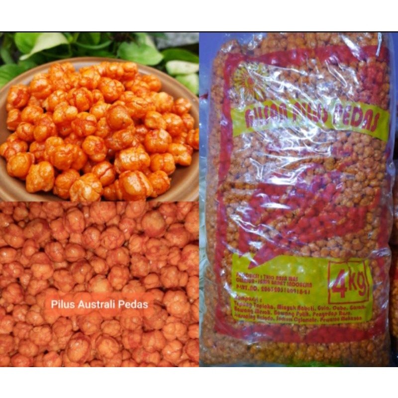 

Pilus Australi pedas enak 250gr snack kiloan makanan ringan