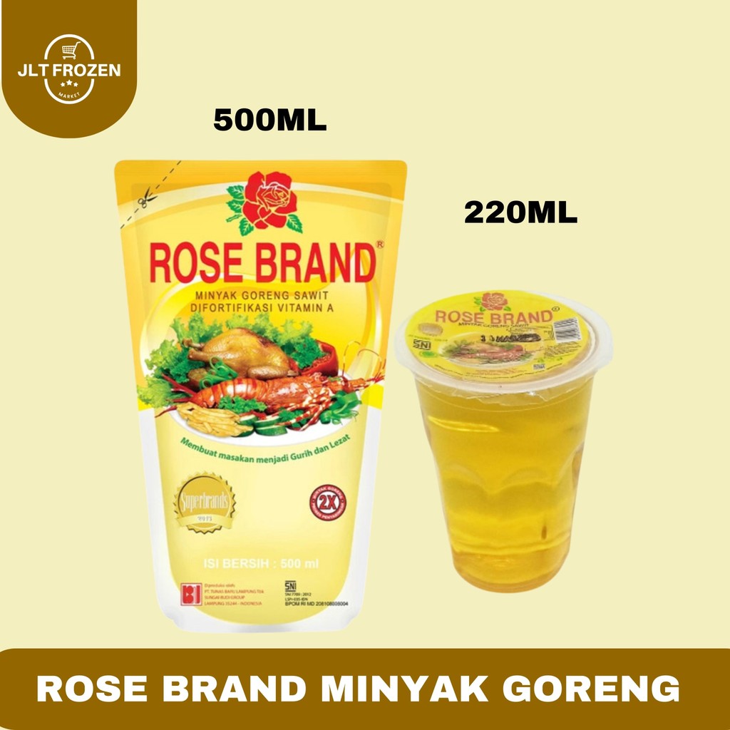 

Rose Brand Minyak Goreng / Minyak Goreng Sawit Kemasan 220ml / 500ml
