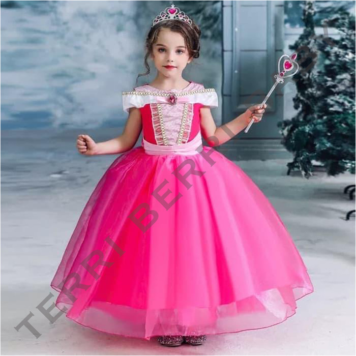 COSTUM KID'S ~[LIMITED STOK] stay.store_id Baju kostum dress princess aurora dress hadiah ulang tahu