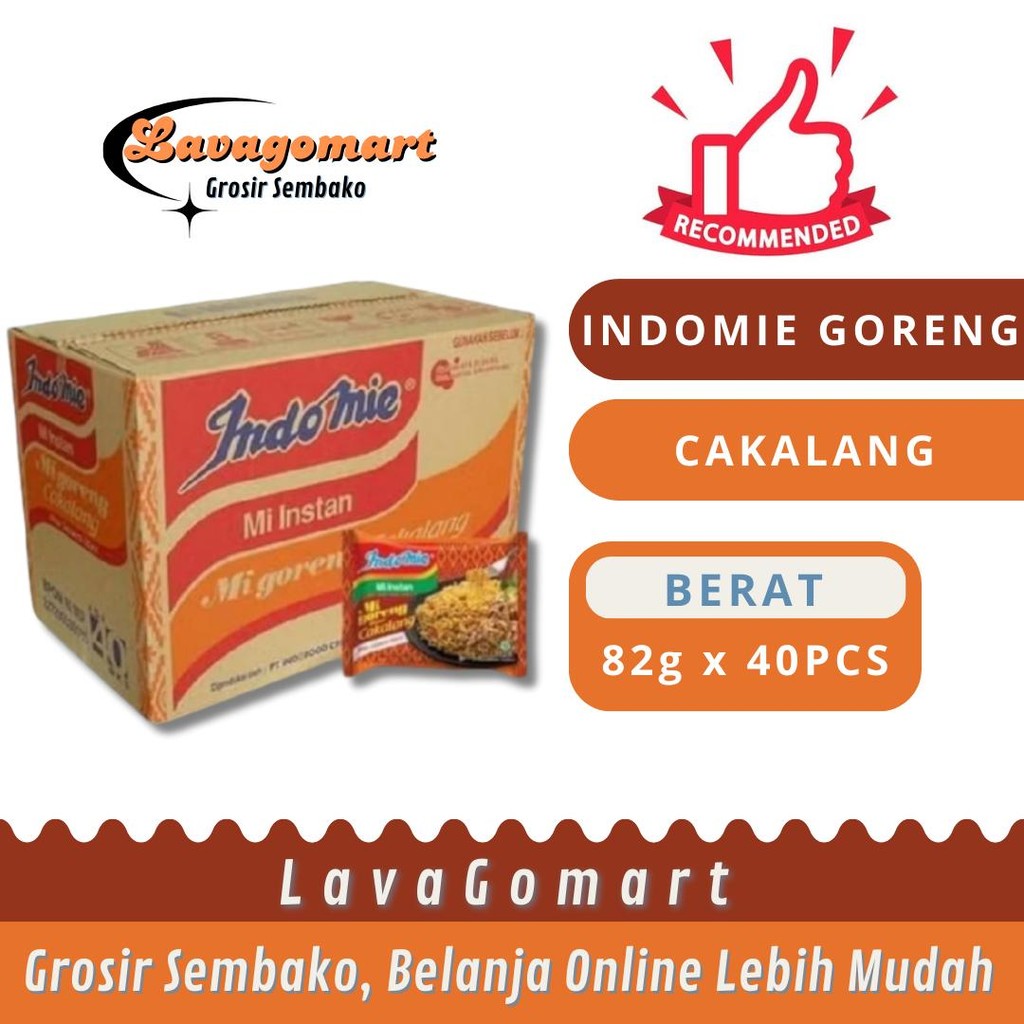 

INDOMIE GORENG CAKALANG KHAS SULUT 82g - 1 DUS - LAVAGOMART- BANDUNG