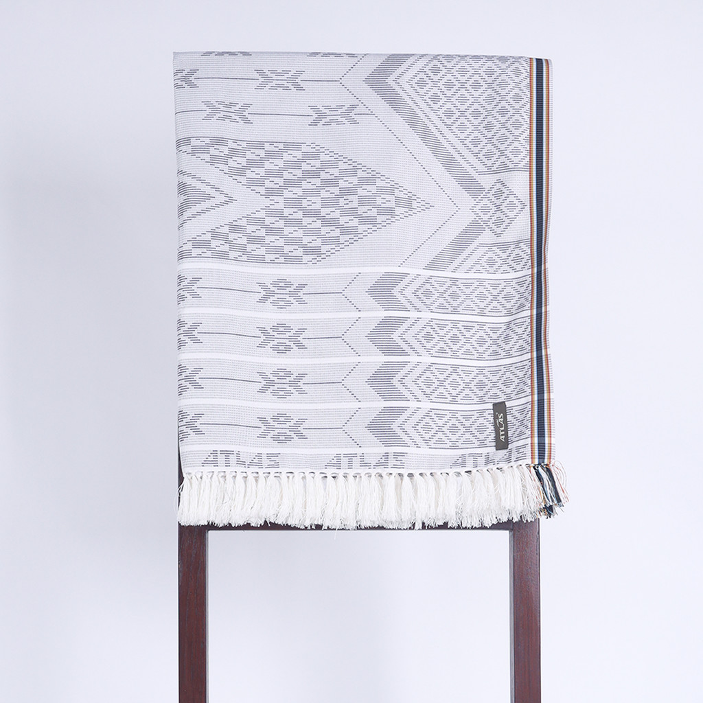 Surban Subaiyah ATLAS Motif Dobby SGF 01 Putih