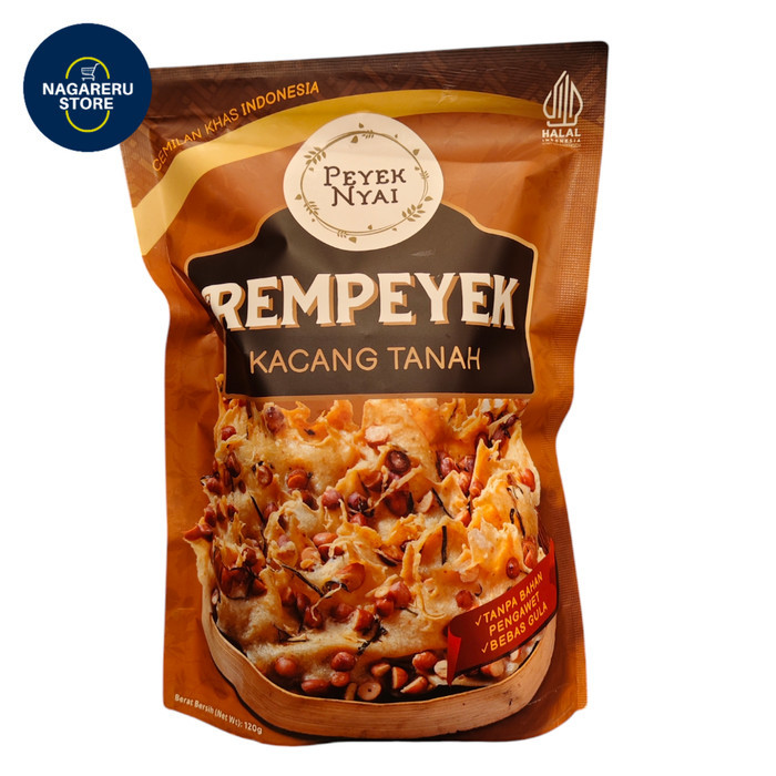 

Peyek nyai rempeyek kacang tanah 120gr