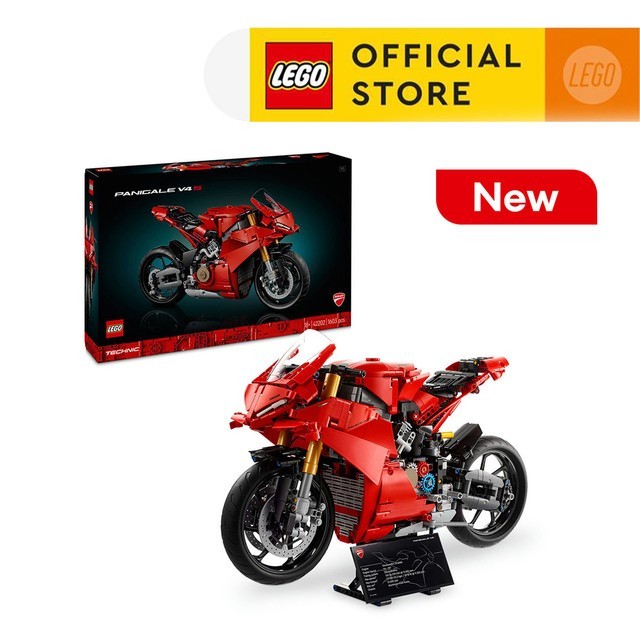 

LEGO Technic 42202 Ducati Panigale V4 S Motorcycle (1,603 Pieces) Mainan Susunan Balok (18 Tahun+) AR