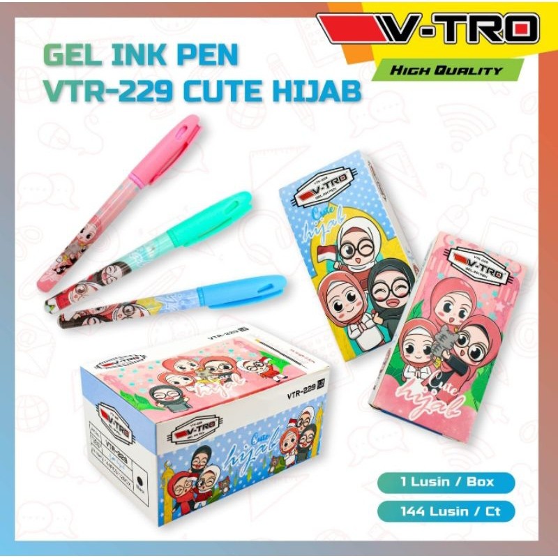 

(12 PCS) PULPEN GEL FANCY MOTIF KARAKTER HIJAB, SANRIO, KUROMI, MY MELODY, POMPOMPURIN