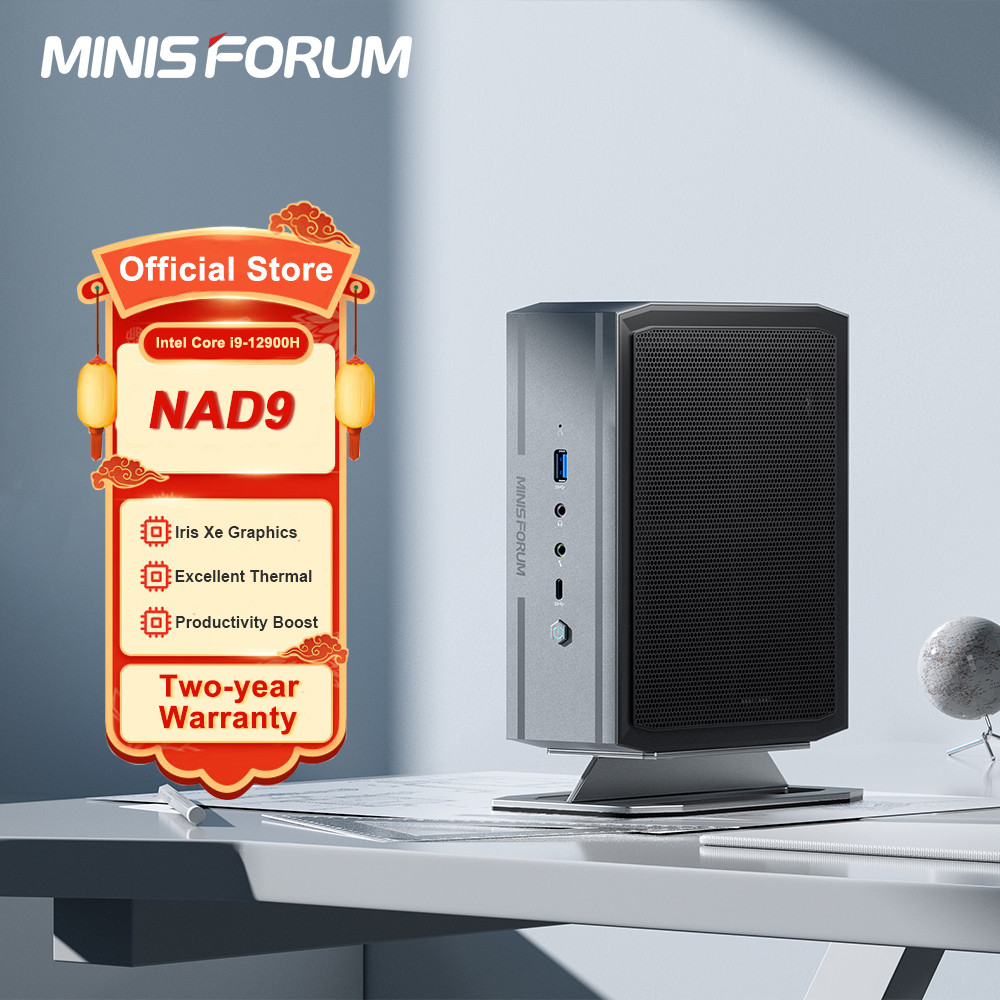 Minisforum Neptune Mini PC NAD9 Intel Core i9-12900H Intel Iris Xe DDR4 32GB 1TB SSD Desktop Compute