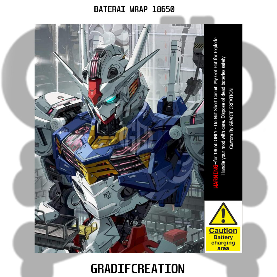 Pelindung baterai - wrap baterai GUNDAM