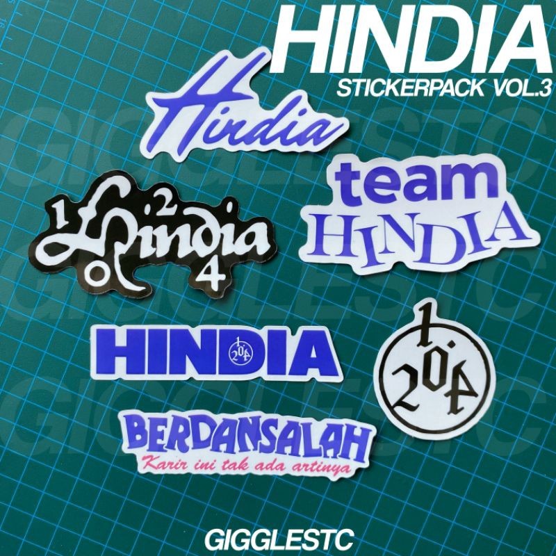

Stiker HINDIA Band Lokal Logo Sticker Aesthetic FANS HINDIA