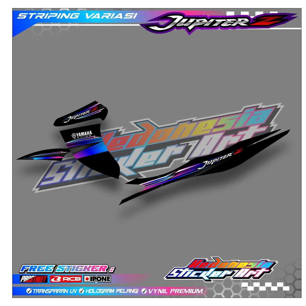 Striping Variasi Yamaha Jupiter Z Burhan / Sticker List Variasi Motor Jupiter Z Burhan