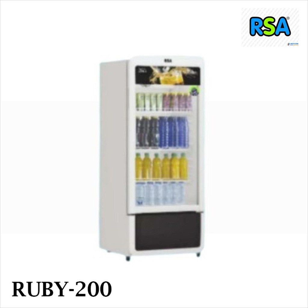RSA - SHOWCASE 1 PINTU - 200L- RUBY-200