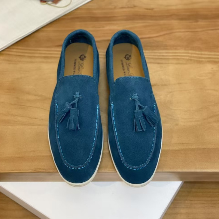 Loro Piana couple's casual shoes, unisex cowhide, one foot sports shoes, lazy shoes