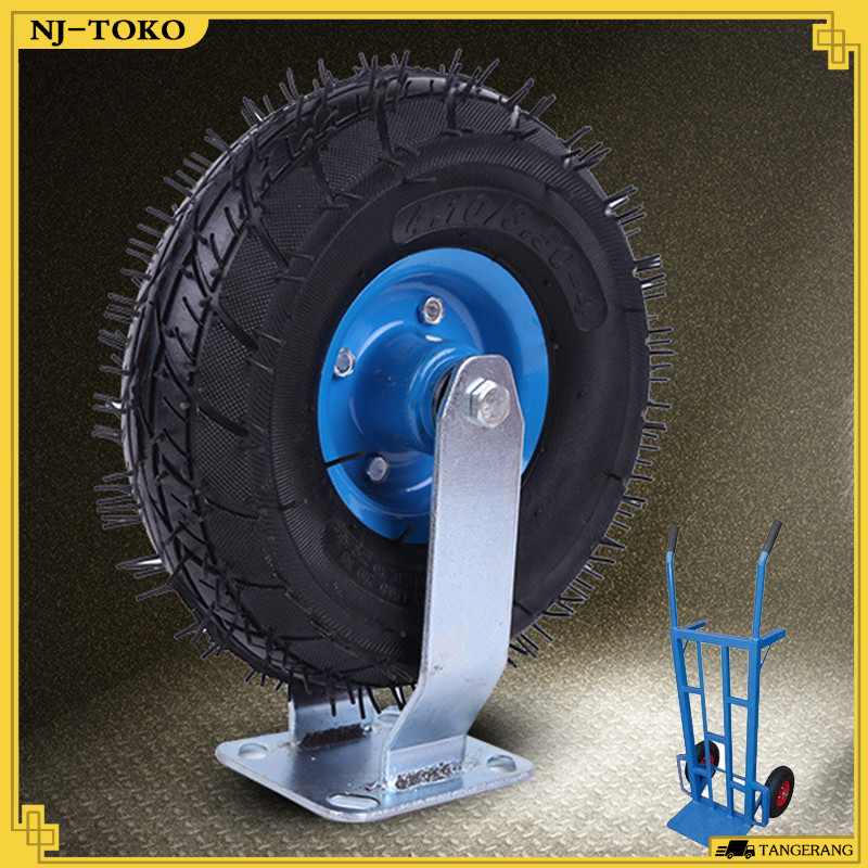 10 Inch Roda Gerobak Dorong Kebisingan Kecil Roda Troli 10 Inch Set Tahan Lama
