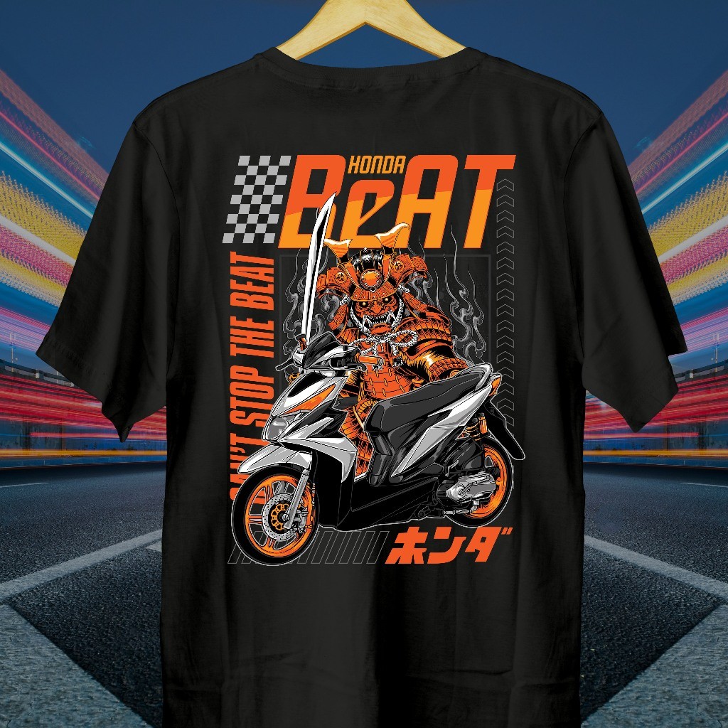 Kaos Motor Beat Samurai // Kaos Beat // Baju Beat // Beat