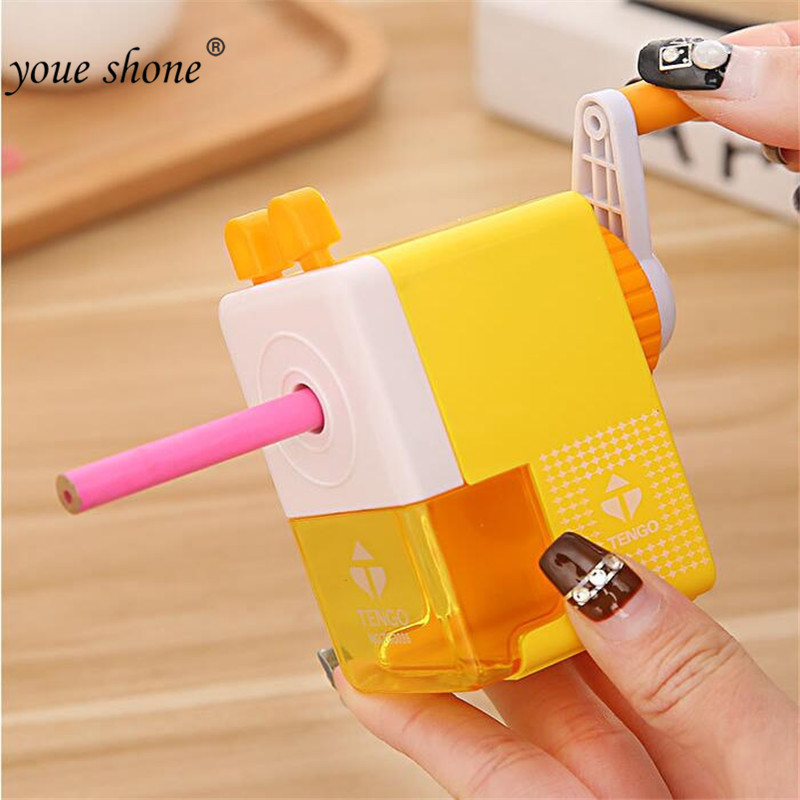 

1Pcs Uartet Hand-Cranked Pencil Sharpener Cartoon Pencil Sharpeners Student Supplies Automatic pencil pencil sharpener retail