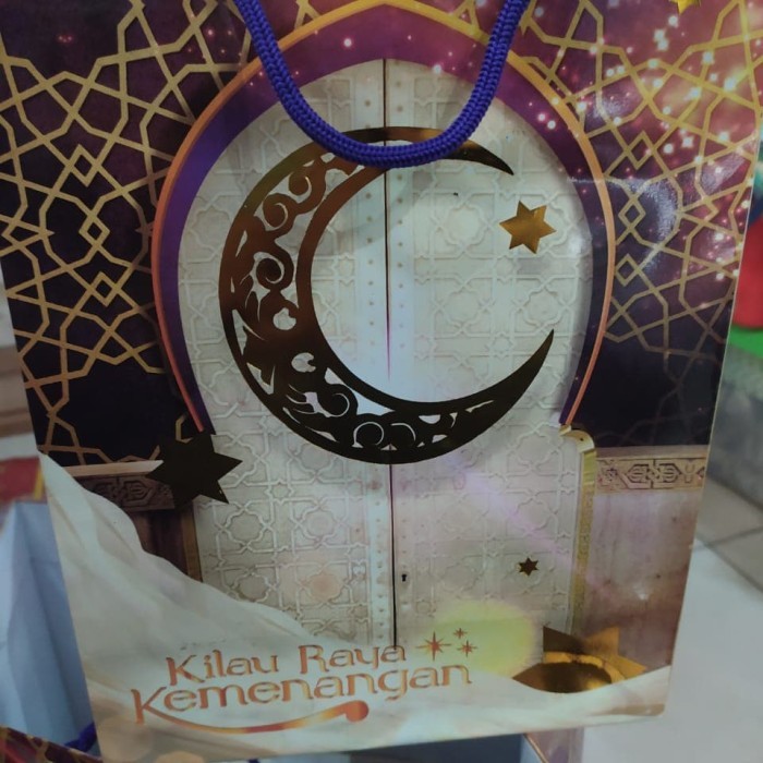 

paper bag lebaran XL bahan dupex tebal isi 12 pcs