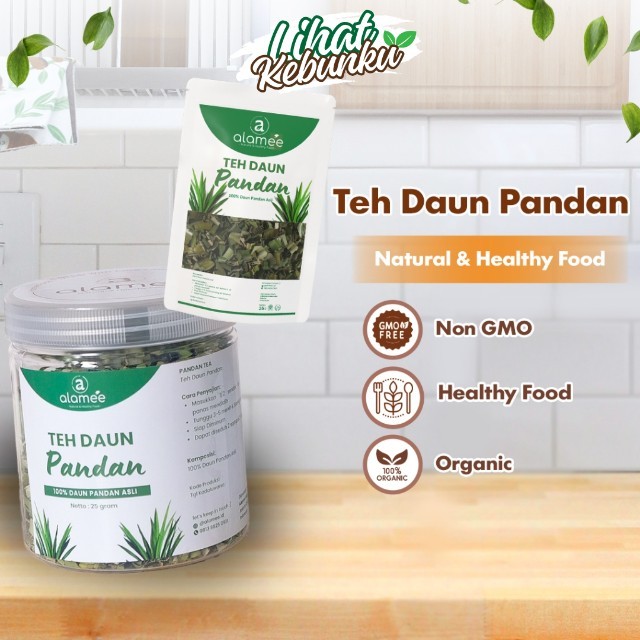 

ALAMEE Teh Daun Pandan Kering Leaf Tea Organik LIHAT KEBUNKU