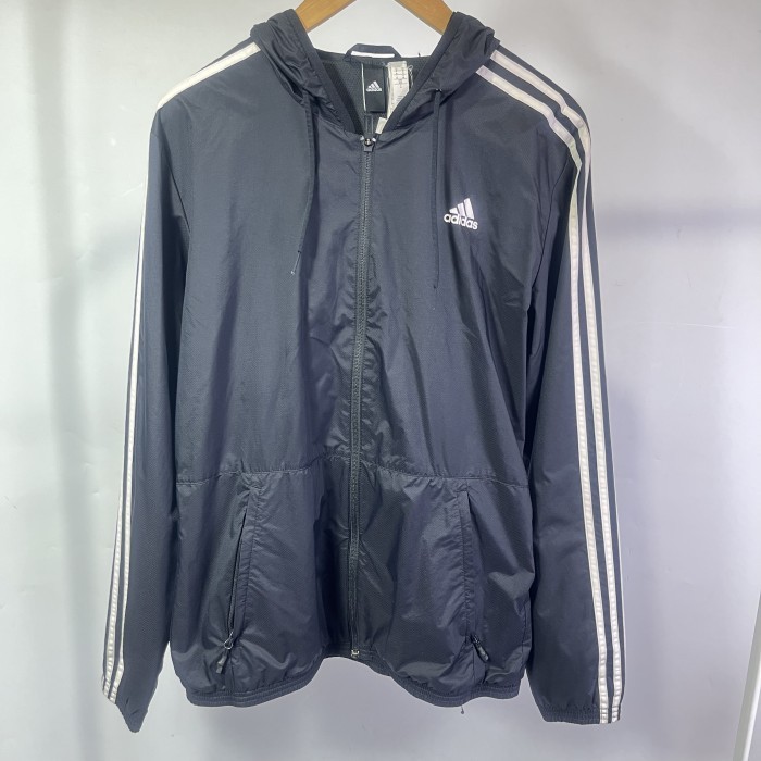 Adidas 3 Stripes Size Medium Windbreaker Jacket Anti Angin Mens Men Men's Epiq Hooded Jacket Colour 