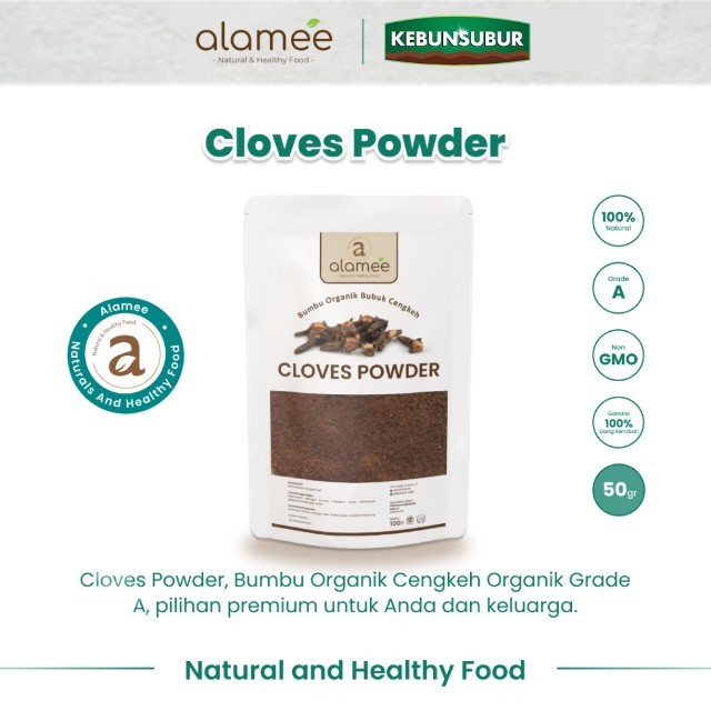 

ALAMEE Bubuk Cengkeh Clove Powder Ground Spice Murni Asli Seasoning Bumbu Organik 50 Gram kebunsubur Kebunsubur