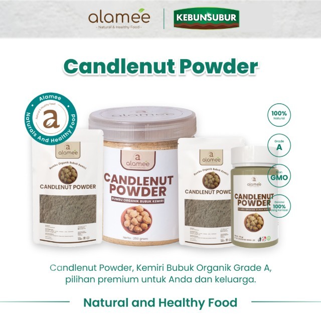 

ALAMEE Kemiri Bubuk Candlenut Powder Bumbu Dapur Organik Masak Murni Asli Seasoning