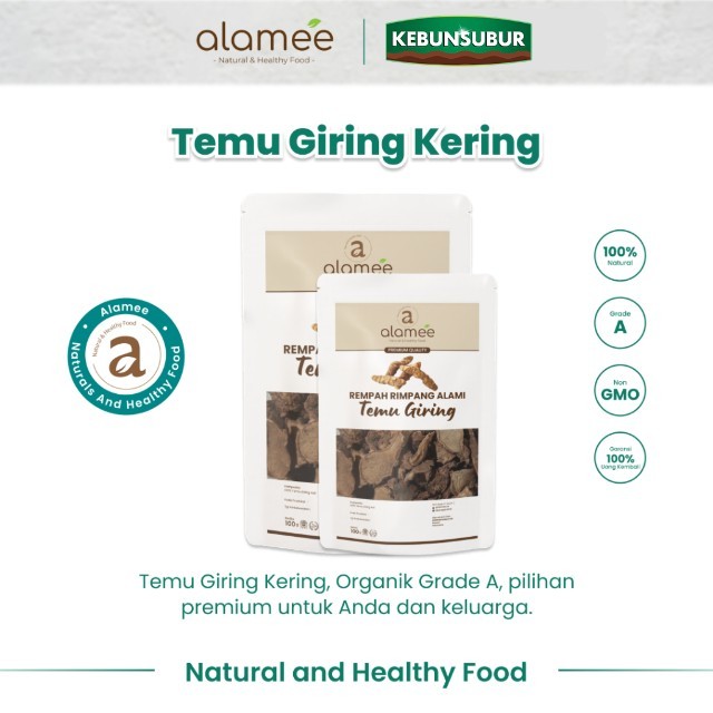

ALAMEE Temu Giring Iris Kering Organik Kuning Gajah Rempah Rimpang Alami Spice Kebunsubur Kebunsubur Kebunsubur