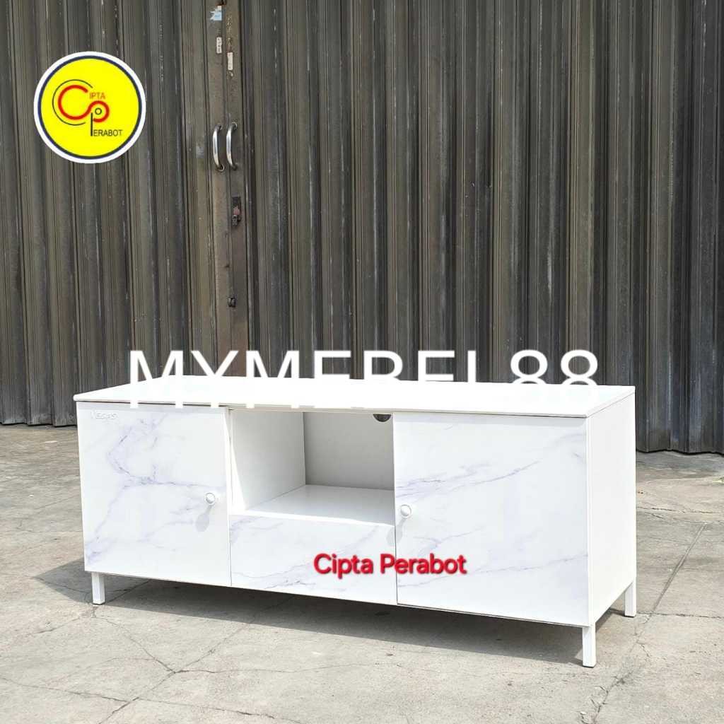 [MYMEBEL88] TERMURAH TV Cabinet Bopet TV Anti Rayap dan banjir Besi Minimalis Motif Marmer