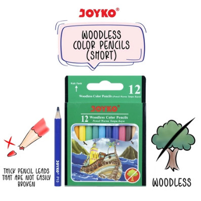 

Color Pencil Pensil Warna Joyko CP-107 12 Warna (1 SET)