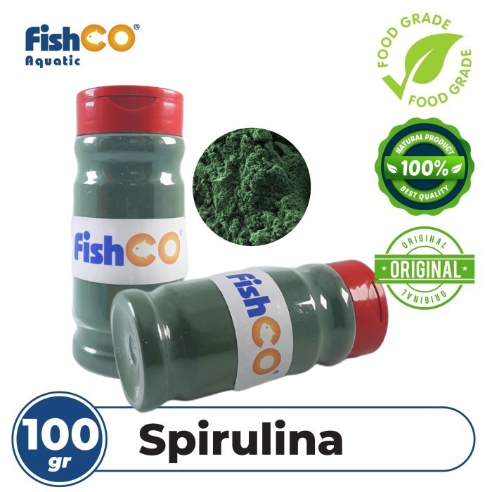 Fishco SPIRULINA POWDER / BUBUK SPIRULINA PREMIUM FOOD GRADE 100gr