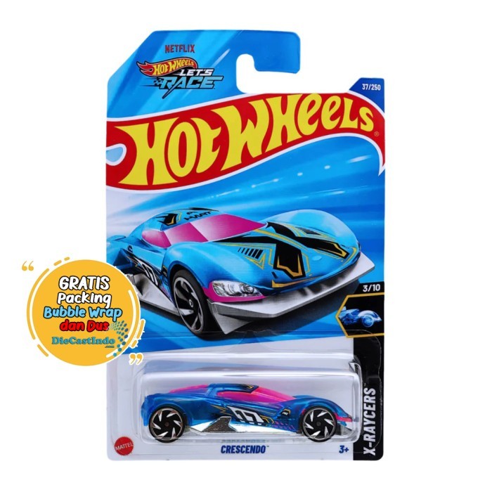 Hot Wheels / HotWheels Lot B 2025 Crescendo Biru - Tanpa Protector
