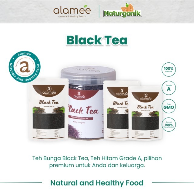

ALAMEE Black Tea Premium Organic Teh Hitam Kering Dried Premium Naturganik