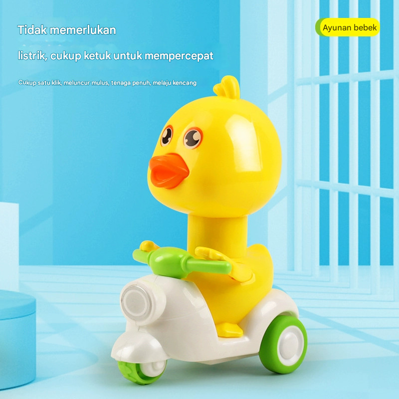 Mainan Sepeda Motor Bebek Dorong untuk Anak Laki-Laki dan Perempuan 1 Tahun 3 Bayi Mobil Tarik Kemba