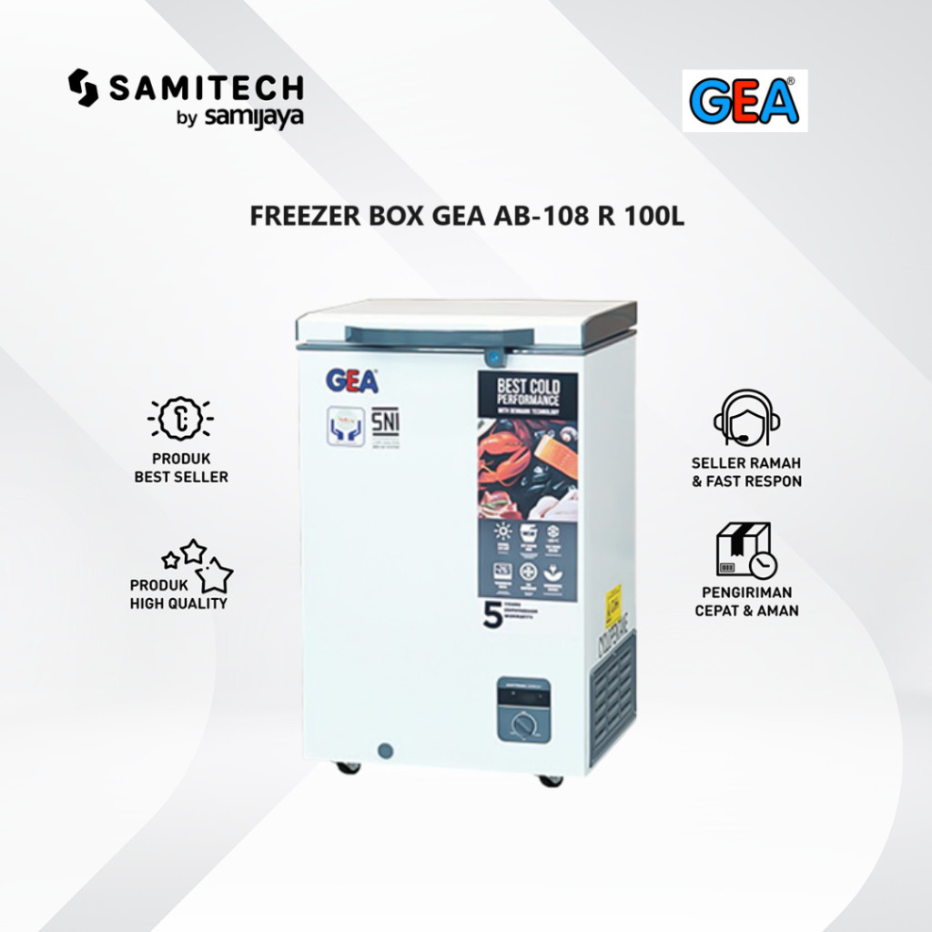 Freezer Box GEA AB-108-R Chest Freezer Kapasitas 100L