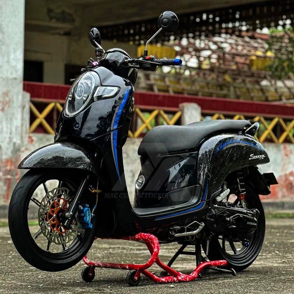 STRIPING TRANSPARAN SCOOPY STYLISH MAXDECAL - NEW DESIGN STRIPING TRANSPARAN SCOOPY STYLISH - ST NS 