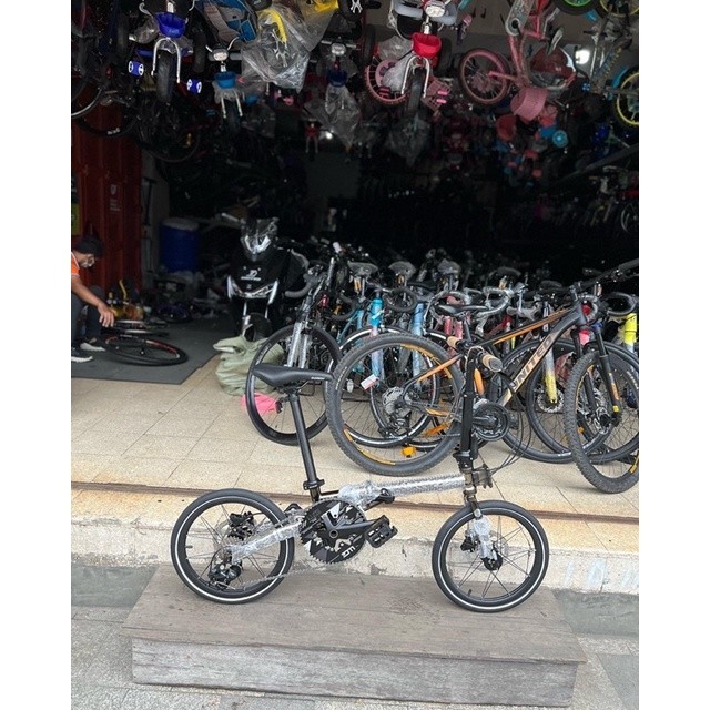 promo maret 16” seli element troy x10 black chrome 10Sp sensah hydro brake full chromoly