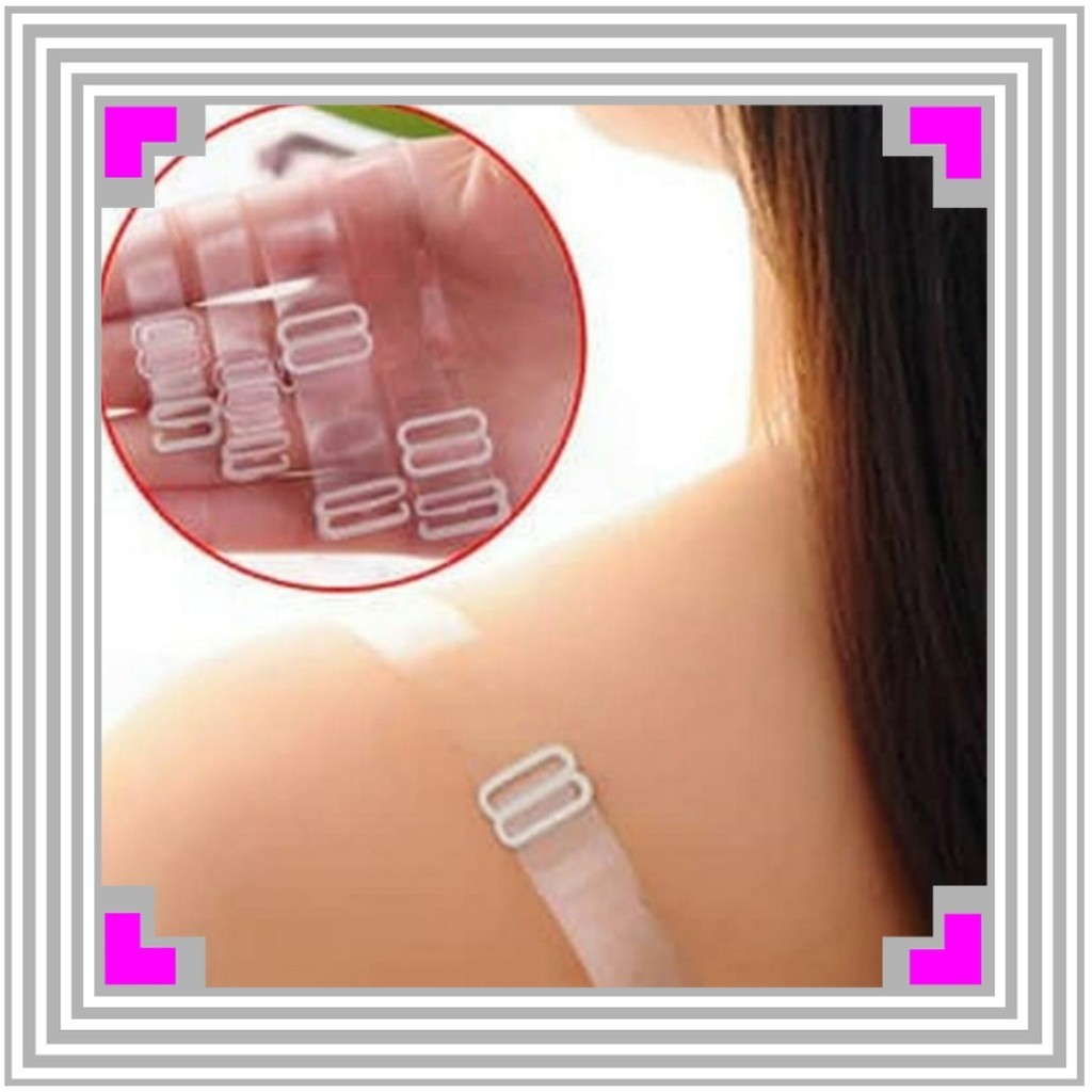 Tali Bra Transparan 1 Pasang Tali Bra Bening Tali BH Transparan Strap Bra Transparan